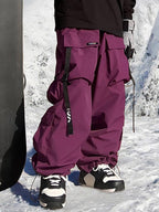 Men's snow pants by Les Odettes, Keep Money Mountain Chill Baggy snow pants, featuring a relaxed fit and winter-ready design.