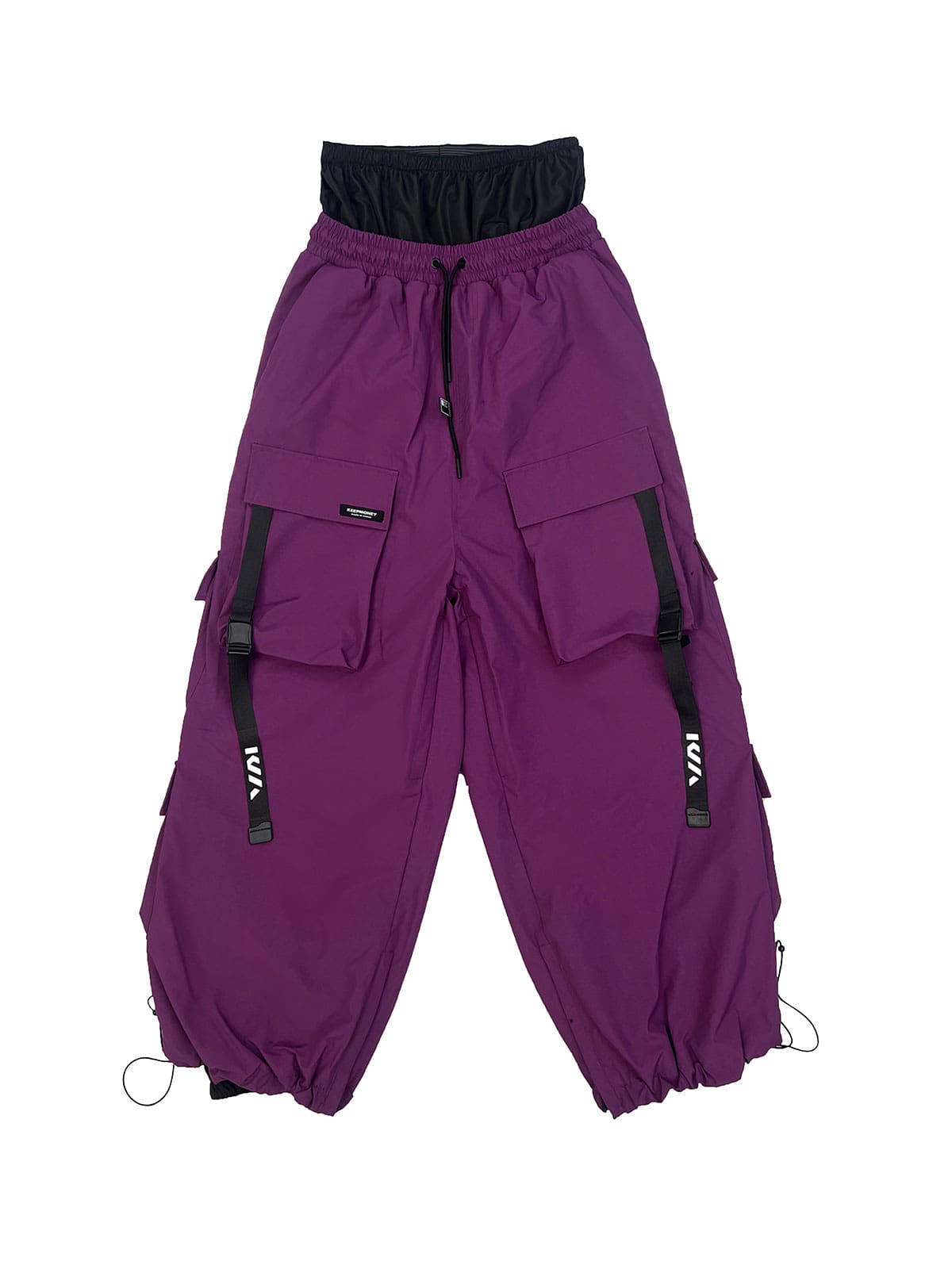 Men's snow pants by Les Odettes, Keep Money Mountain Chill Baggy snow pants with insulated, baggy fit for winter snow activities.