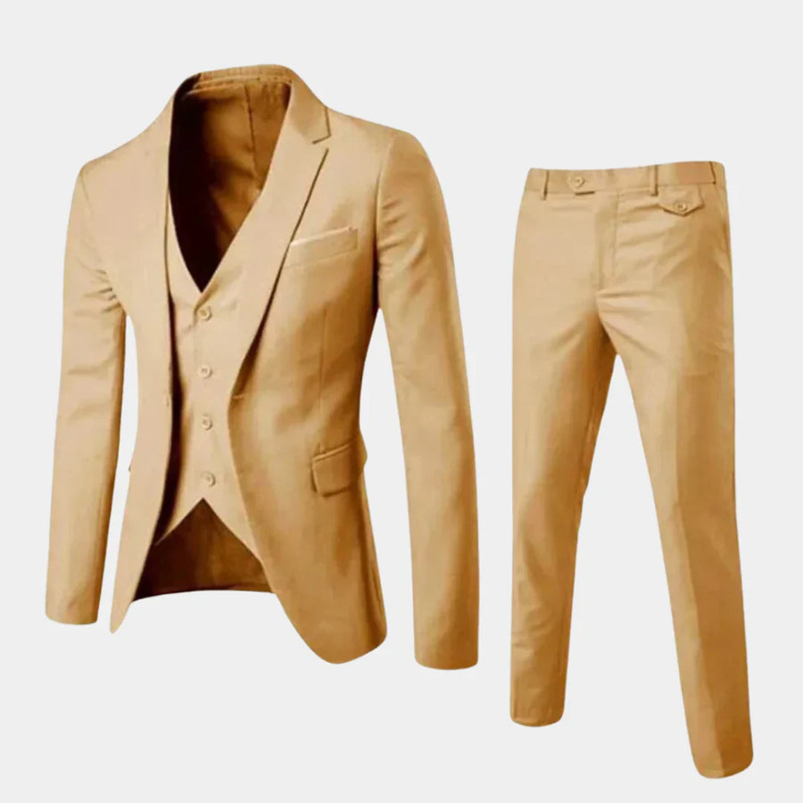 Men’s Elegant Suit Set – Tailored Blazer and Trousers Formal Wear