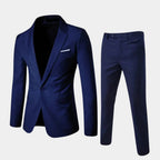Men’s Elegant Suit Set – Tailored Blazer and Trousers Formal Wear