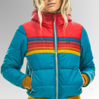 Les Odettes Freya™ Retro Zip Jacket, stylish coats and jackets with a front zipper, in a vintage-inspired design.