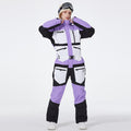 Women's SpeedPanda Mountain Alpine GlacierPro extreme onesie jumpsuit by Les Odettes, featuring durable outdoor winter gear.