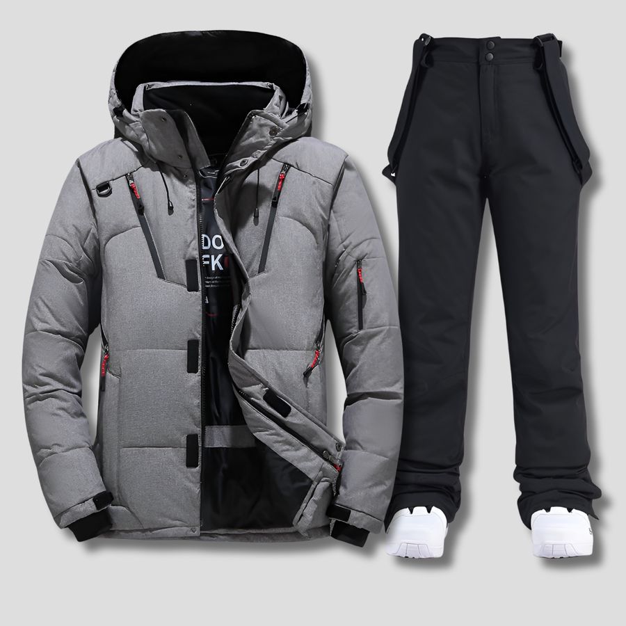 Men’s Ski Suit – Weather-Resistant One-Piece Snowsuit for Winter Outdoor Activities