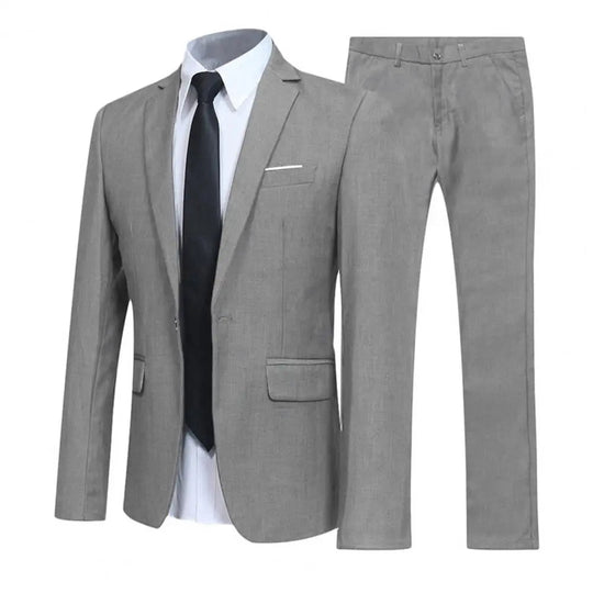 Men’s Elegant Suit Set – Comfortable Tailored Blazer and Trousers