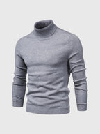 Men's Soft Cotton Turtleneck Sweater - Breathable All-Season Knit