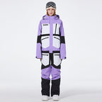 Women's SpeedPanda Mountain Unisex Alpine GlacierPro Extreme onesie jumpsuit by Les Odettes, featuring a durable outdoor design.