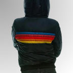 Les Odettes Freya™ Retro Zip Jacket, stylish coat with a front zipper and vintage-inspired design, shown in the image.