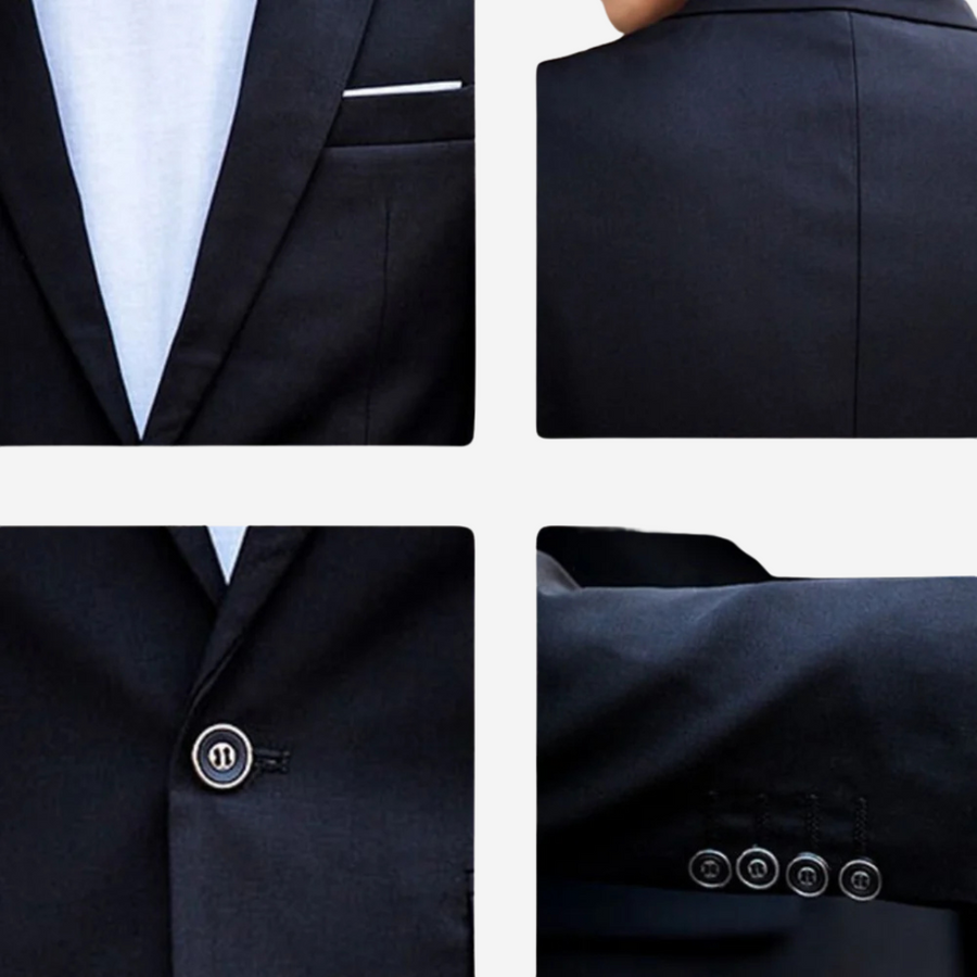 Men’s 2-Piece Slim Fit Suit – Formal Blazer and Trousers Set for Events & Business