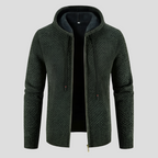 Men's Stylish Knit Cardigan - Warm Fleece-Lined Interior