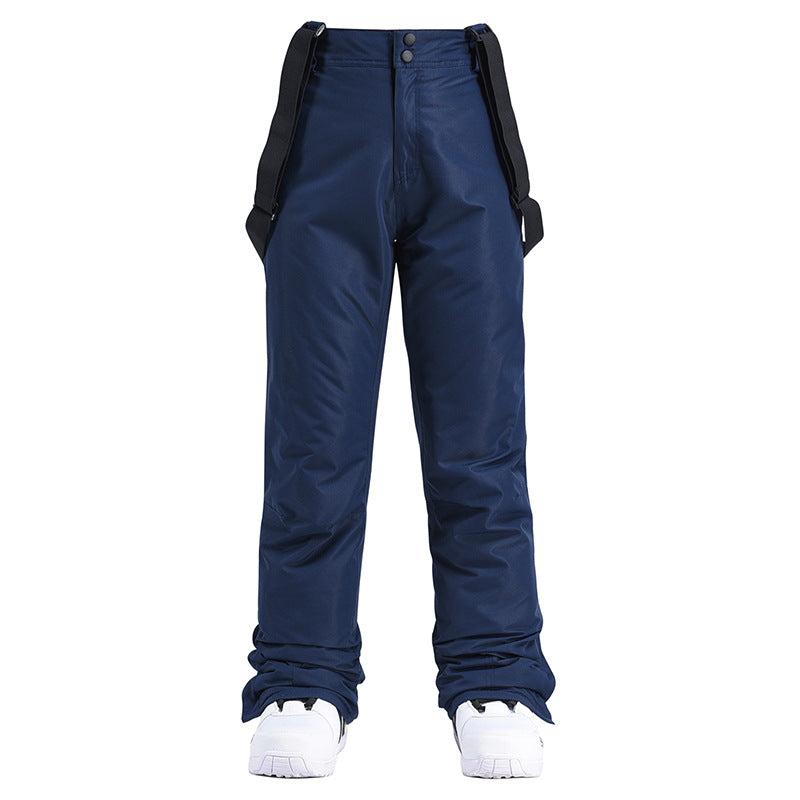 Women's insulated snow pants from Les Odettes, Aurora winter ski bibs with waterproof material and adjustable straps for snow activities.
