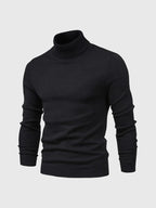 Men's Soft Cotton Turtleneck Sweater - Breathable All-Season Knit