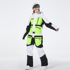 Women's SpeedPanda Mountain Unisex Alpine GlacierPro Extreme Onesie Jumpsuit by Les Odettes, featuring full coverage and durable outdoor fabric.