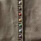 Women's Knitted Vest Acrylic Wool Colored Buttons