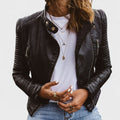 Les Odettes Mandy™ elegant women's jacket in AVALON leather, stylish and sophisticated for modern fashion.