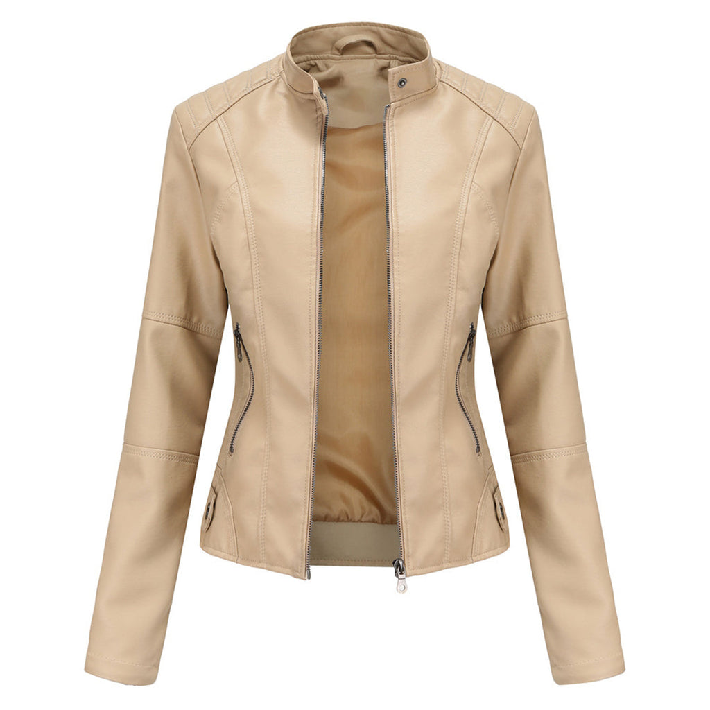Apricot Zyra™ jacket by Les Odettes featuring a sleek, modern design with clean lines and a stylish fit.