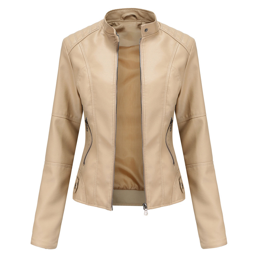 Apricot Zyra™ jacket by Les Odettes featuring a sleek, modern design with clean lines and a stylish fit.