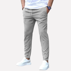 Men’s Stretch Trousers – Straight Fit Everyday Smart Casual Pants