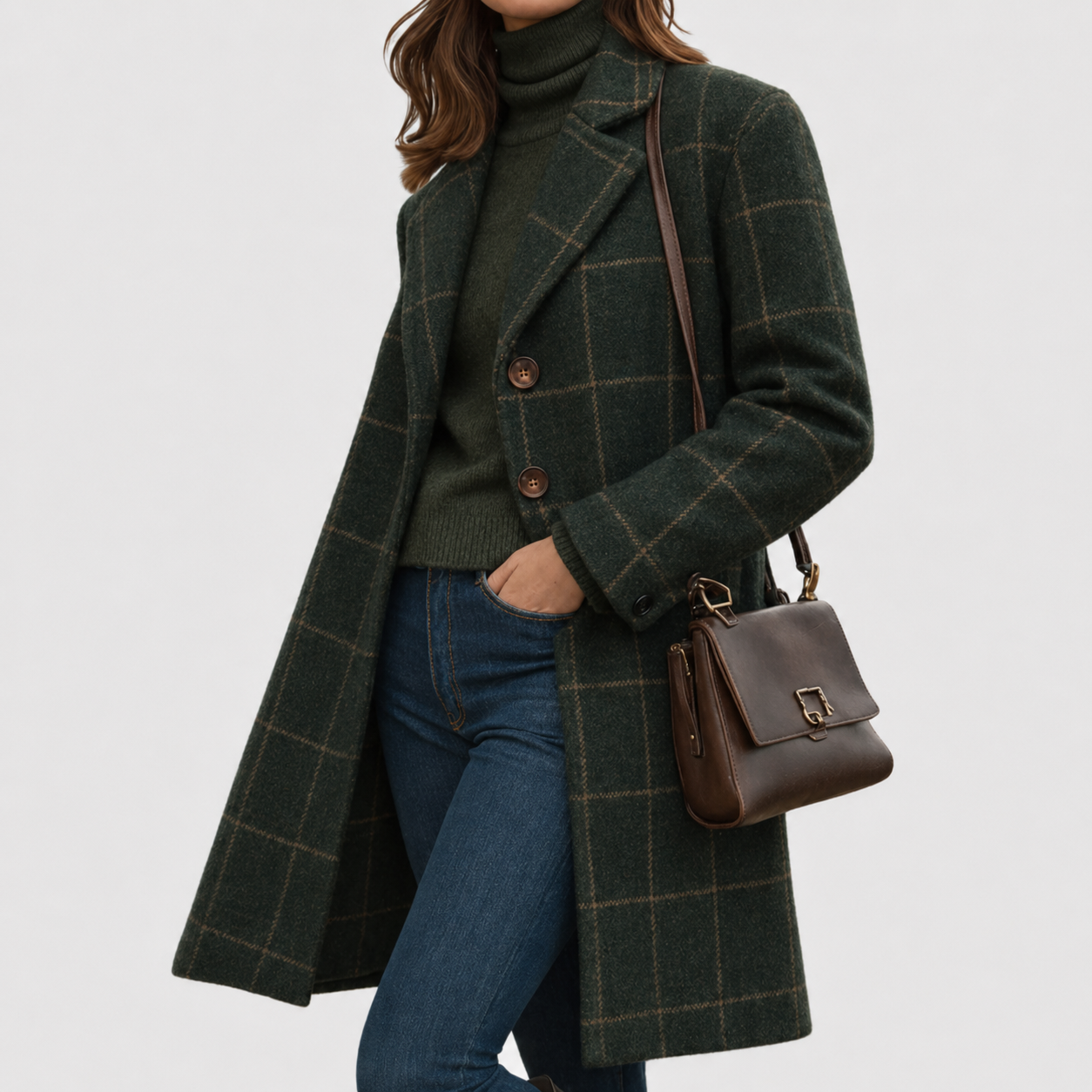 Mariza™ warm fabric-blend overcoat by Les Odettes, shown in a stylish, cozy outerwear design with a tailored fit and neutral color.