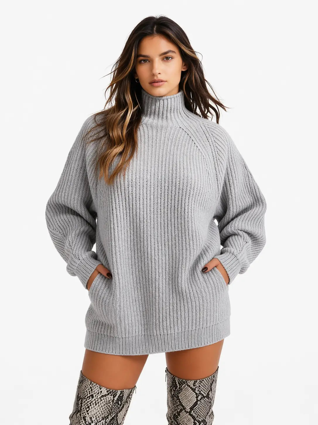 Women’s Oversized Knit Sweater – Soft & Versatile Layer