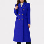 Ziva™ cozy overcoat by Les Odettes, shown in soft fabric with a tailored fit, featuring wide lapels and a warm, stylish design.