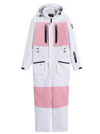 Women's Arctic Queen Slope Star Icon ski suit by Les Odettes, winter snow jumpsuit, one-piece with star design and insulated fabric.