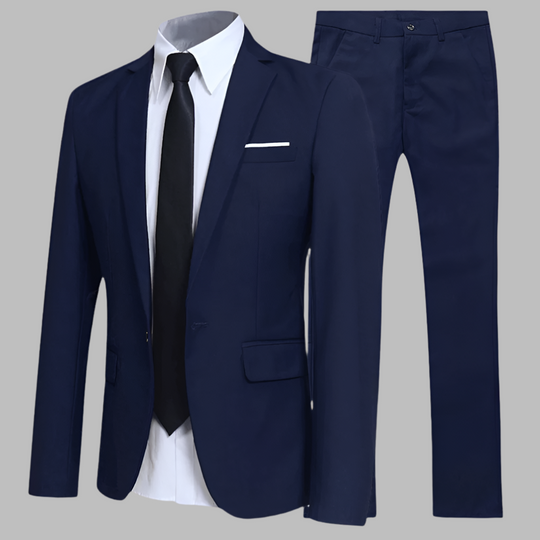 Men’s Elegant Suit Set – Comfortable Tailored Blazer and Trousers