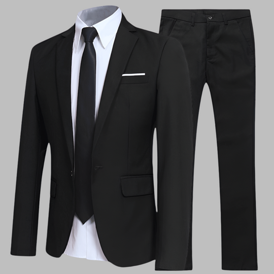 Men’s Elegant Suit Set – Comfortable Tailored Blazer and Trousers