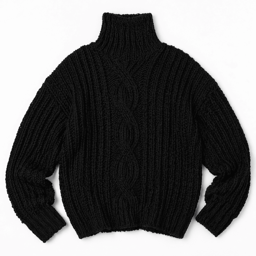 Elegant Women’s Knit Sweater – Classic Round Neck Style