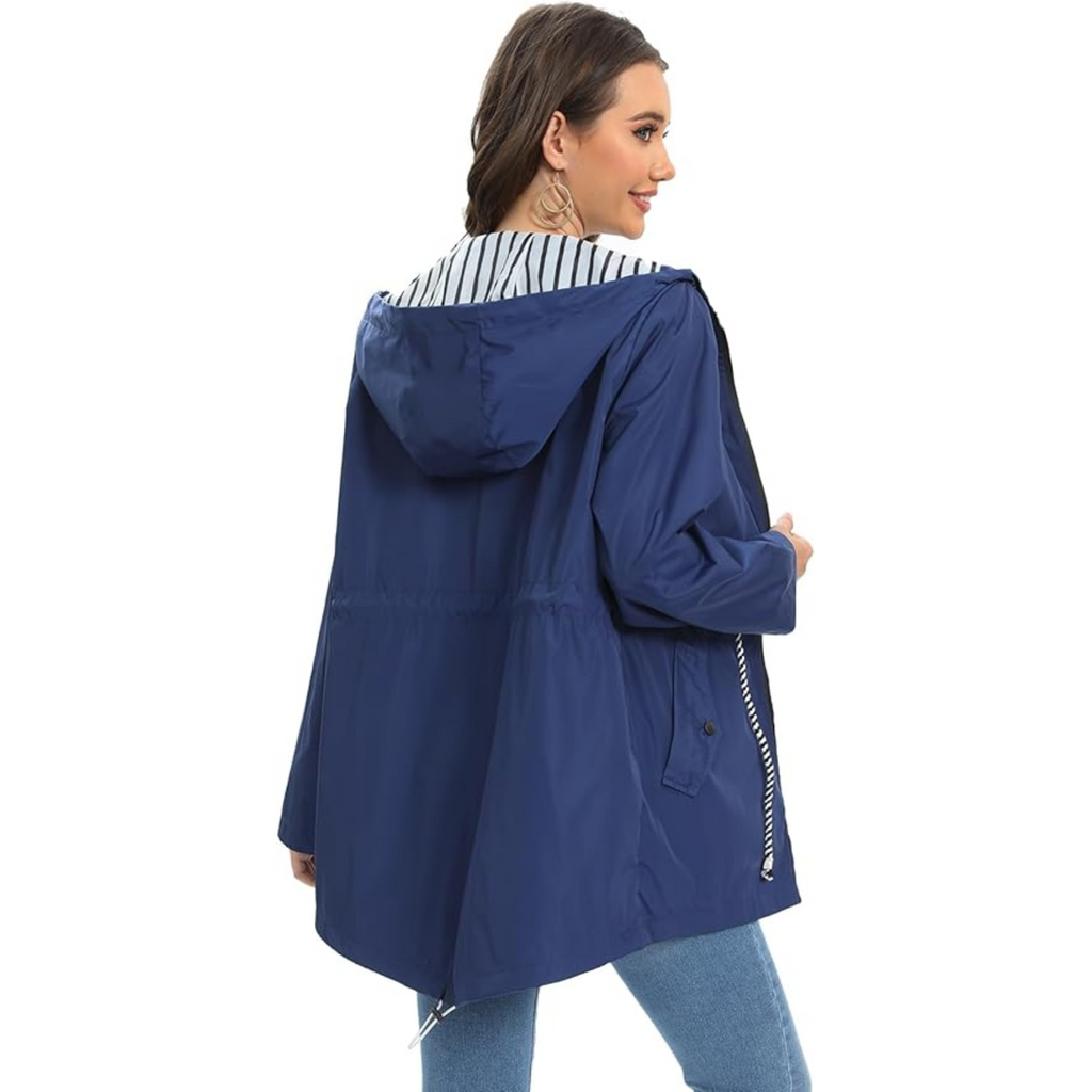 Noa™ waterproof jacket by Les Odettes, sleek coat with a modern design, shown in a lightweight, waterproof fabric.
