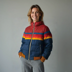 Les Odettes Freya™ Retro Zip Jacket, stylish coat with a front zipper, designed for a vintage-inspired look and comfortable fit.