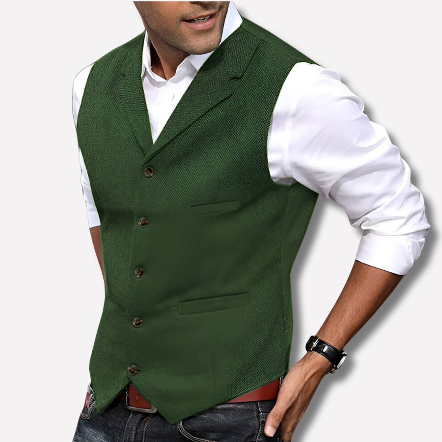 Men’s Formal Suit Vest – Slim Fit Waistcoat for Weddings & Business Attire