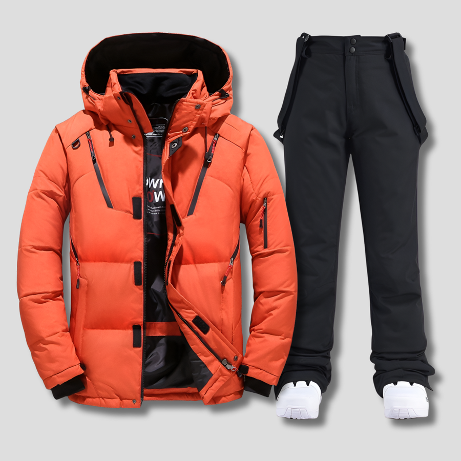Men’s Ski Suit – Weather-Resistant One-Piece Snowsuit for Winter Outdoor Activities
