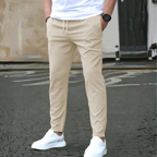 Men’s Stretch Trousers – Straight Fit Everyday Smart Casual Pants