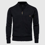 Men’s Full Zip Cotton Cardigan Sweater – Regular Fit Layering Knit Jacket