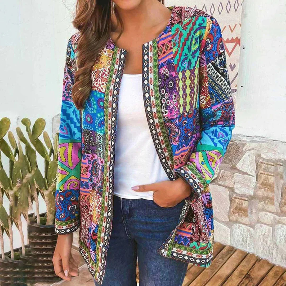 Women’s Vintage Knit Button Cardigan – Classic Pattern Style