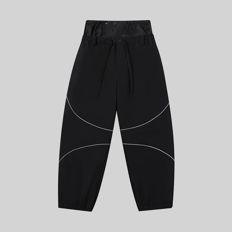 Men's ASHGREEN Winter Peak IcePro snowboard pants by Les Odettes, featuring insulated snowboarding gear with waterproof fabric.