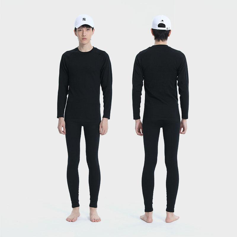 Les Odettes women's high experience lightweight tech functional base layer set, showing a sleek, fitted design in neutral colors.