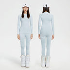 Women's lightweight tech functional base layer set by Les Odettes, designed for comfort and performance during active wear.