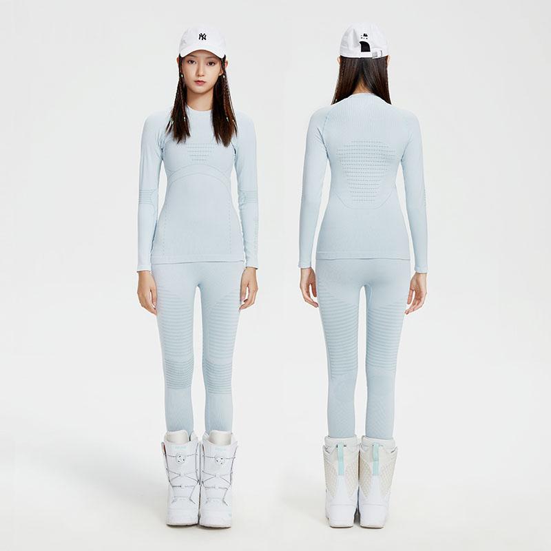 Women's lightweight tech functional base layer set by Les Odettes, designed for comfort and performance during active wear.