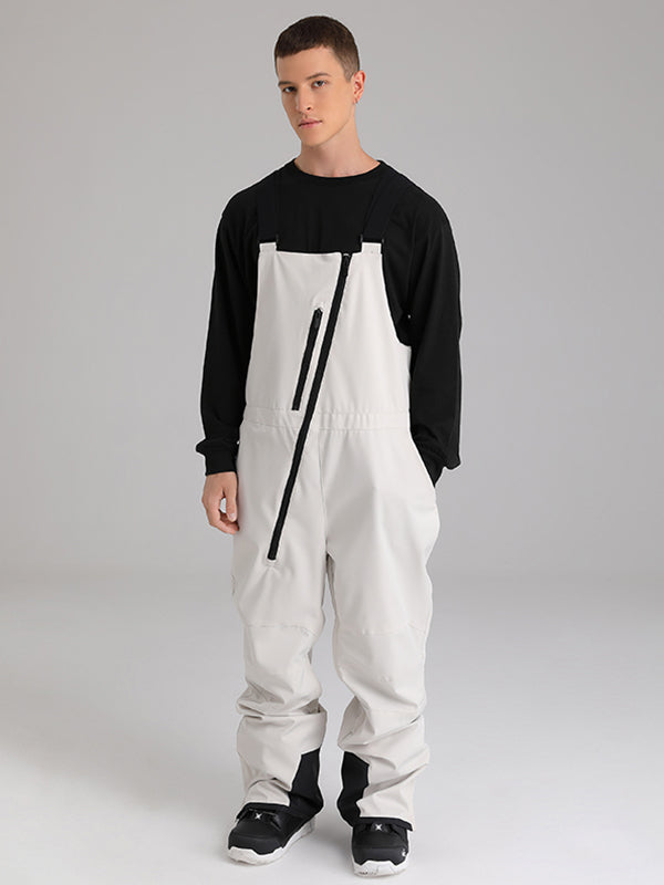 Les Odettes women's snow pants, Searipe oblique zipper winter crew ski bibs, featuring a sleek design and functional winter ski wear.