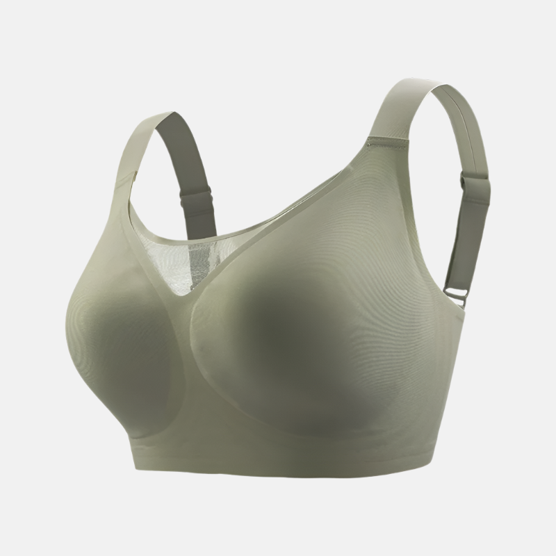 Wireless Seamless Tube Top Bra with Full Cup Support