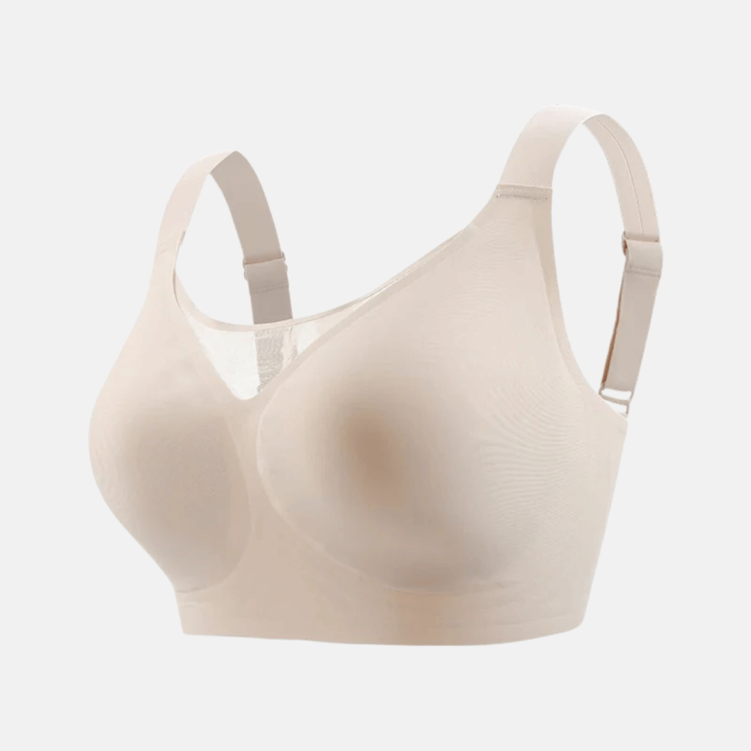 Wireless Seamless Tube Top Bra with Full Cup Support