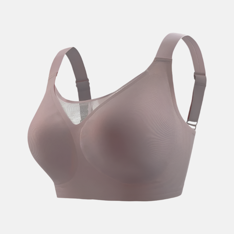 Wireless Seamless Tube Top Bra with Full Cup Support