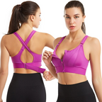 2 Pack Seamless High Support Sports Bras for Women