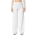 Les Odettes high waisted stretch yoga pants for women, featuring a slim fit design, shown in a close-up view.