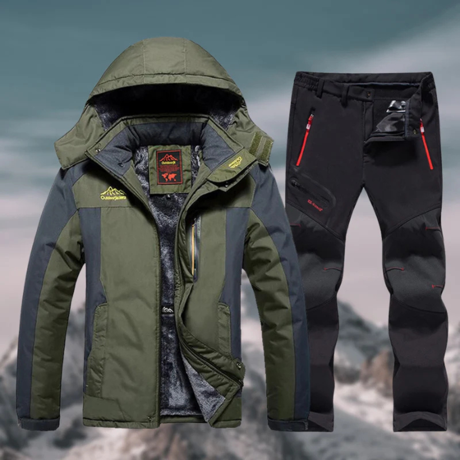 Men’s Ski Suit Set – Weather-Resistant Jacket and Pants for Winter Sports