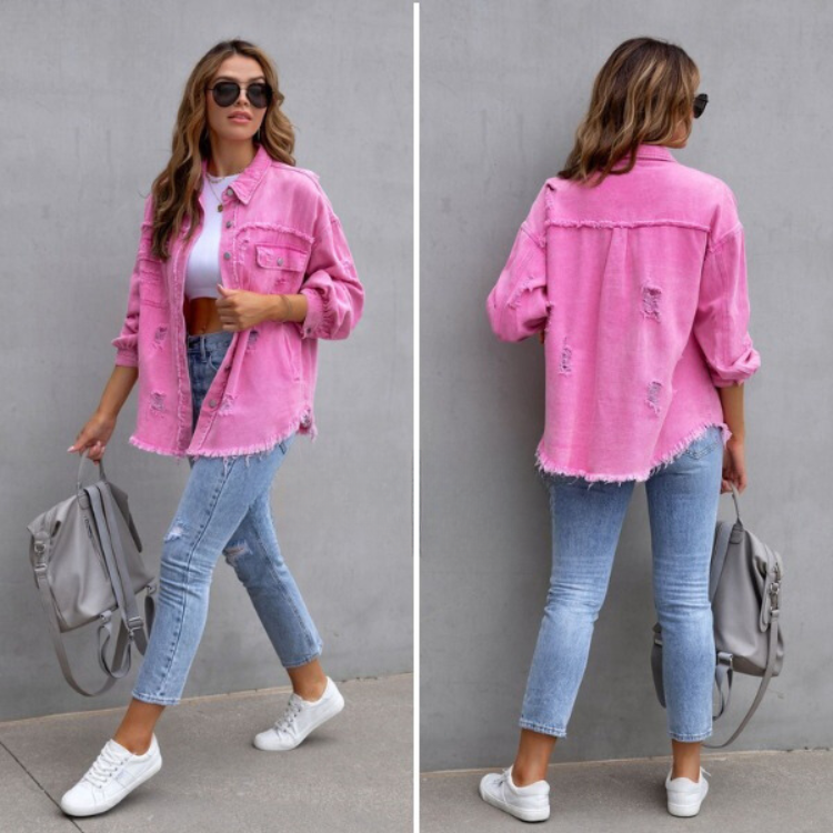 Vintage-inspired Tricia jacket by Les Odettes, featuring classic design, tailored fit, and textured fabric in the image.