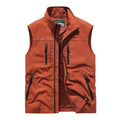 Men’s water-resistant insulated bodywarmer vest by Les Odettes, featuring a fitted outdoor utility design with zipper closure.