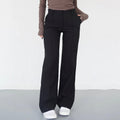 Women’s High Waisted Wide Leg Trousers with Structured Fit