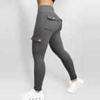 Women’s slim fit tailored trousers by Les Odettes, featuring a structured design and classic cut, shown in a close-up front view.